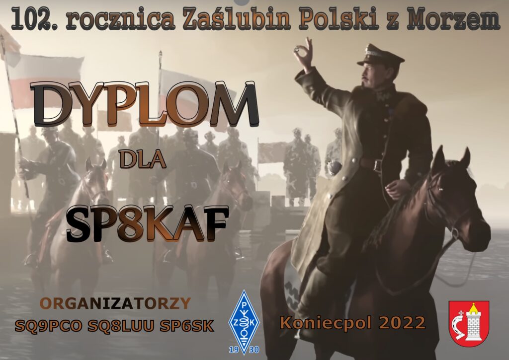 Dyplom Rocznica Zaślubin Polski z morzem 