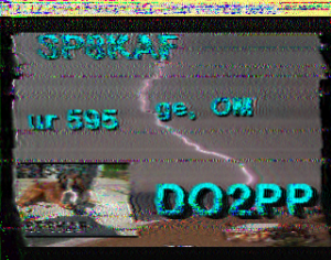 SSTV - odpowiedź stacji DO2PP