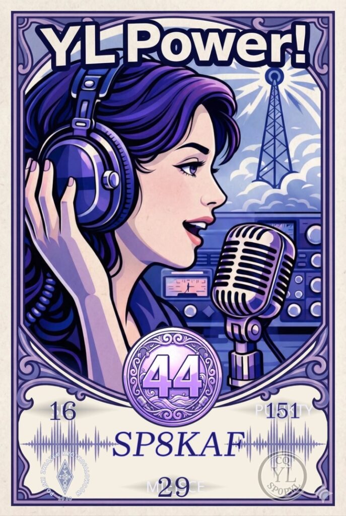 Dyplom YLPower!2026 "44" dla SP8KAF